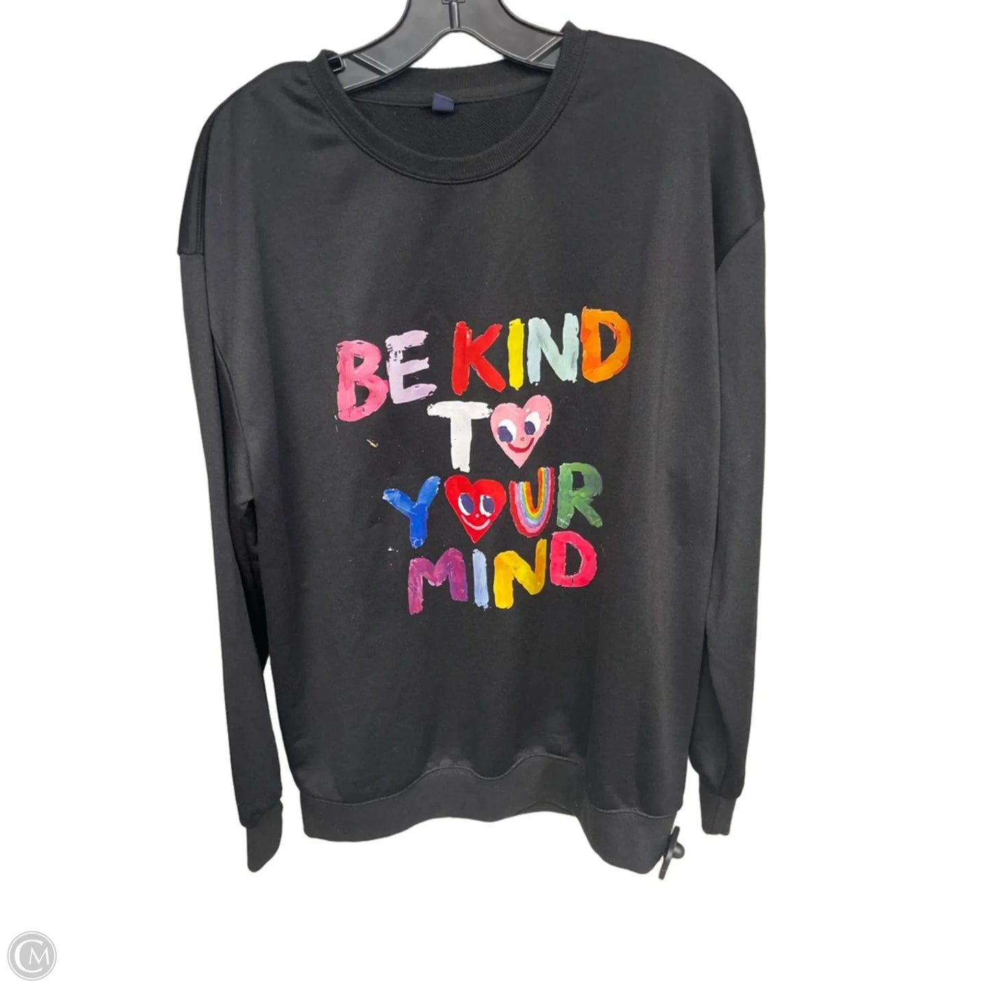 Top Long Sleeve By Clothes Mentor In Black, Size: Xl