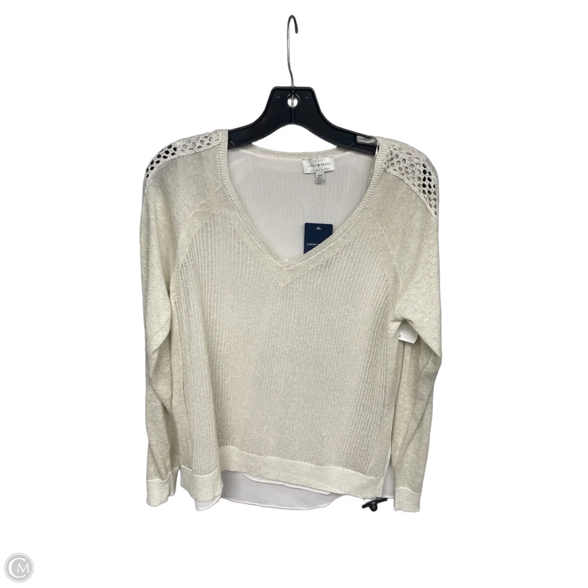 Top Long Sleeve By Lucky Brand In Gold, Size: M
