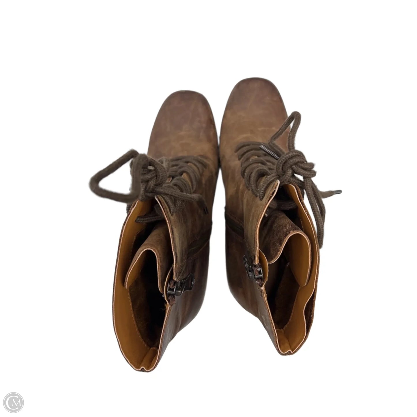 Boots Ankle Heels By Kork Ease In Brown, Size: 7