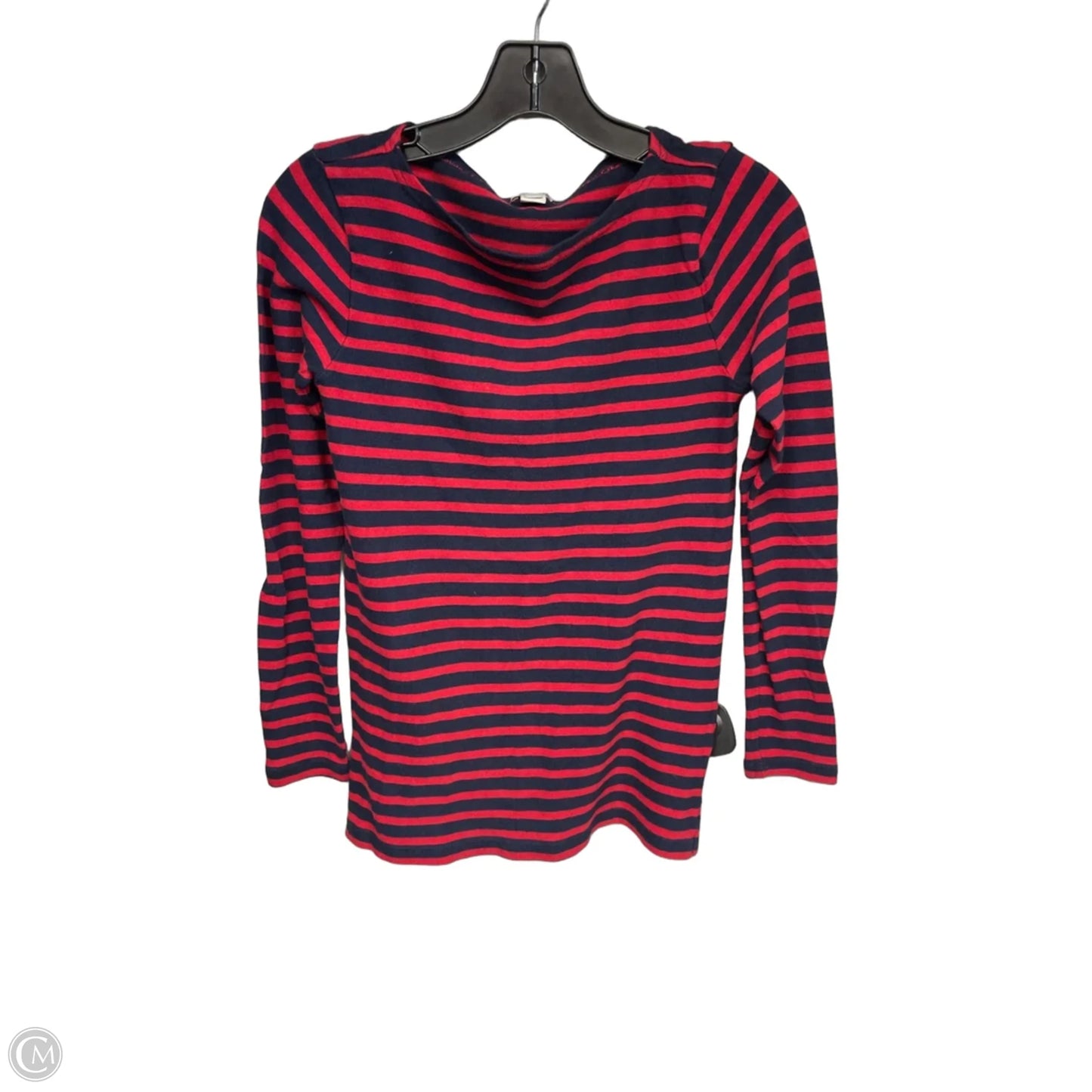 Top Long Sleeve By J. Crew In Striped Pattern, Size: Xs