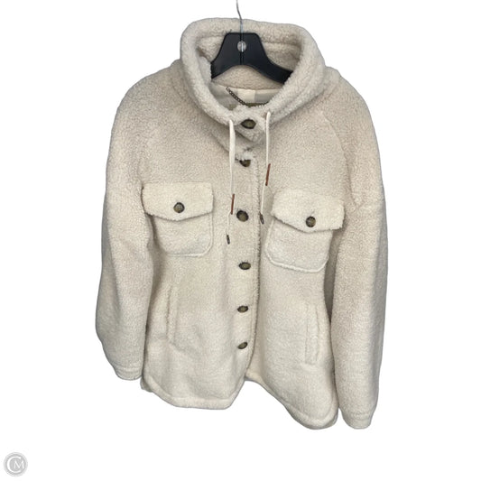 Jacket Faux Fur & Sherpa By Koolaburra By Ugg In Beige, Size: M
