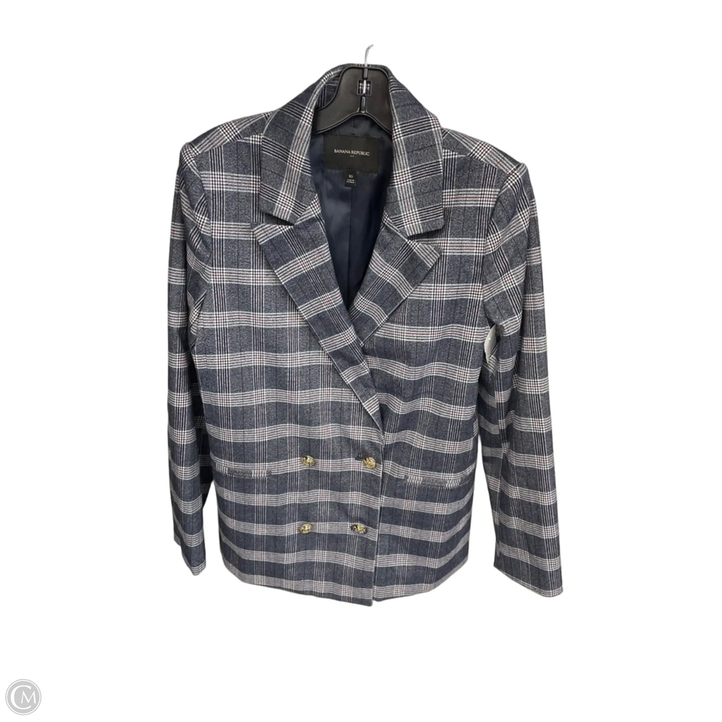 Blazer By Banana Republic In Blue, Size: 10