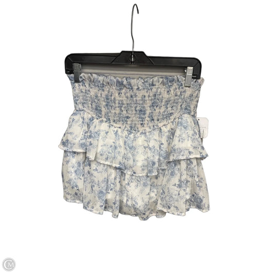 Skirt Mini & Short By Altard State In Blue & White, Size: L