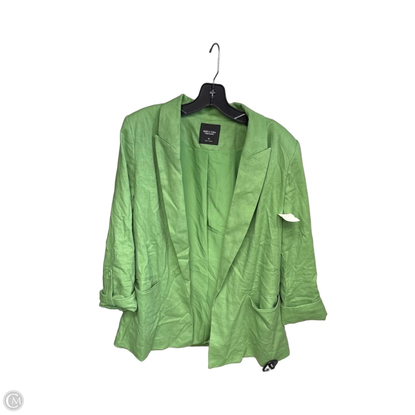 Blazer By Simply Vera In Green, Size: M