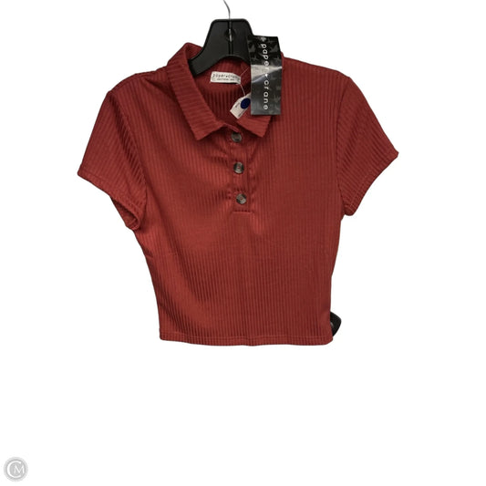 Top Short Sleeve By Paper Crane In Red, Size: S