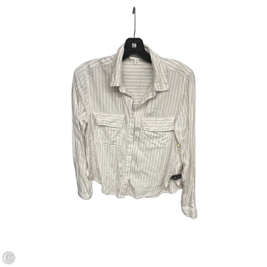 Top Long Sleeve By Beachlunchlounge In Striped Pattern, Size: S