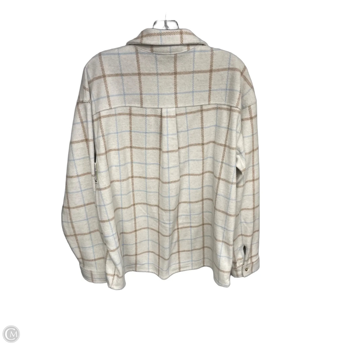 Jacket Shirt By Members Mark In Beige, Size: L