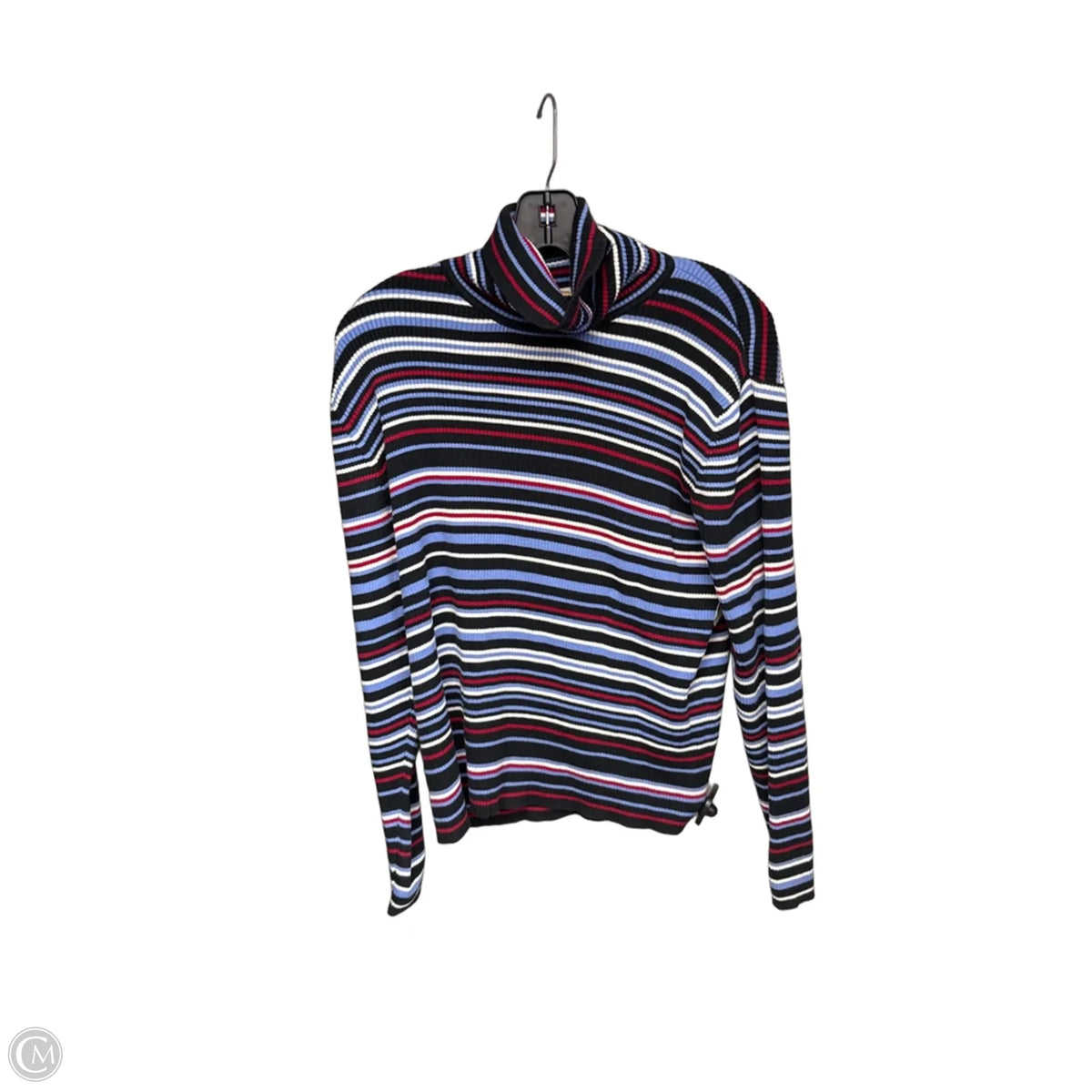 Top Long Sleeve By Talbots In Striped Pattern, Size: Xl