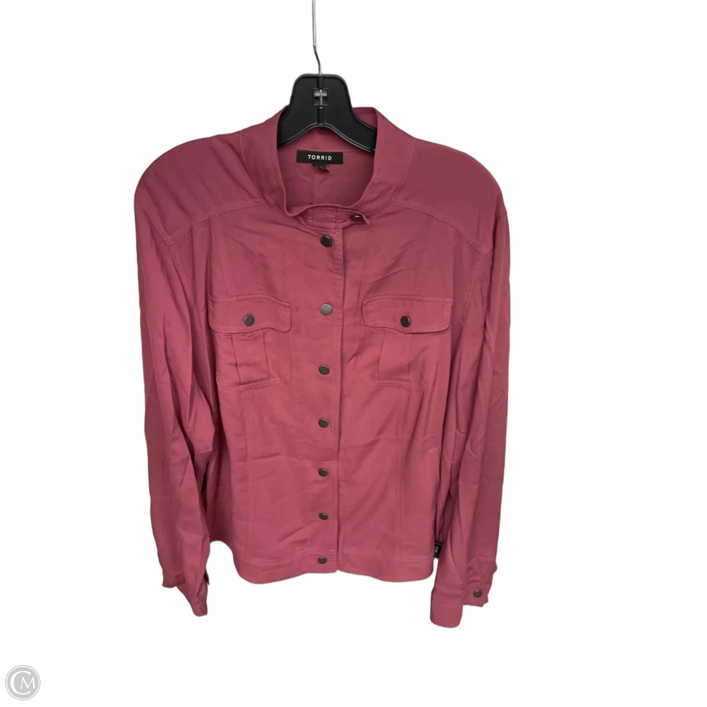 Top Long Sleeve By Torrid In Mauve, Size: 2x