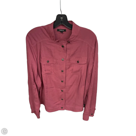 Top Long Sleeve By Torrid In Mauve, Size: 2x
