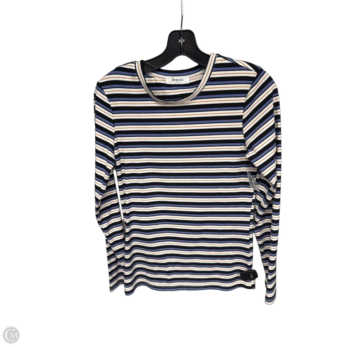 Top Long Sleeve By Cmc In Striped Pattern, Size: M