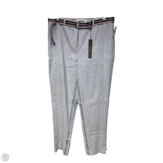 Pants Linen By Tahari In Blue, Size: 8