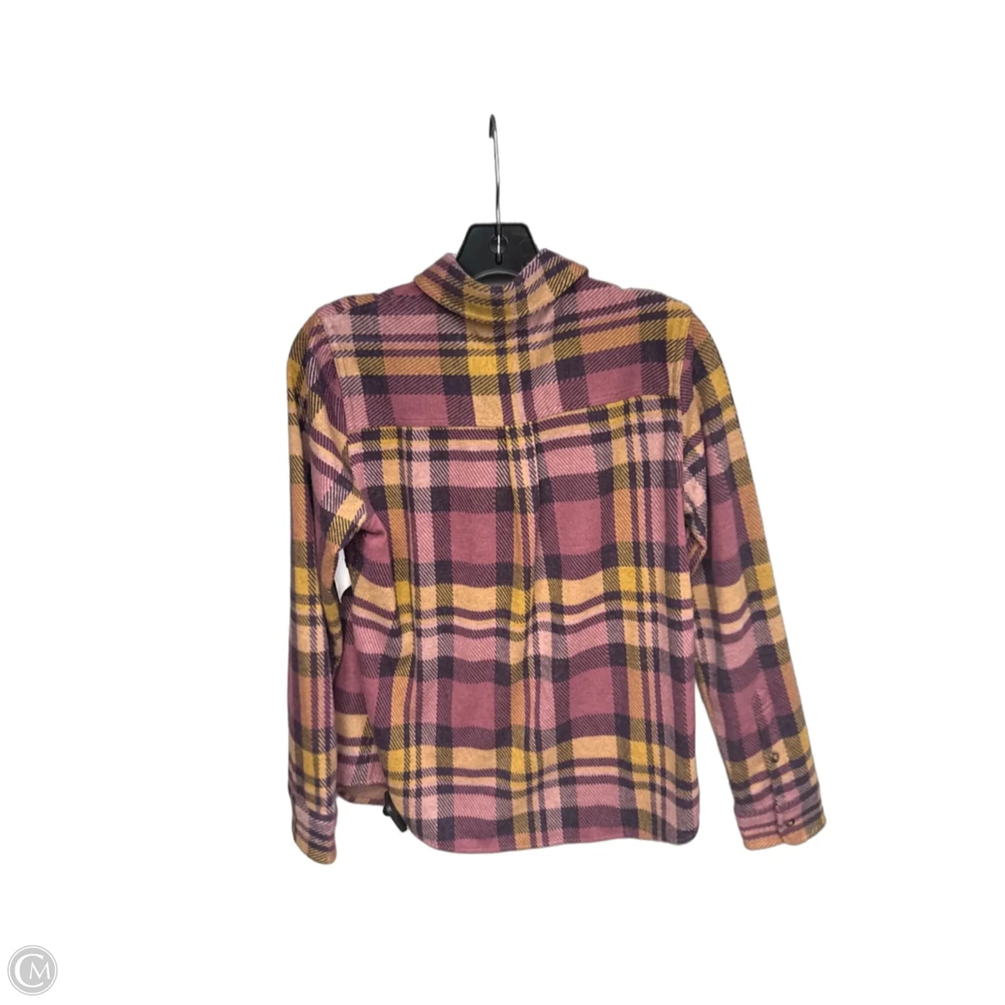 Top Long Sleeve By Faherty In Pink & Yellow, Size: S