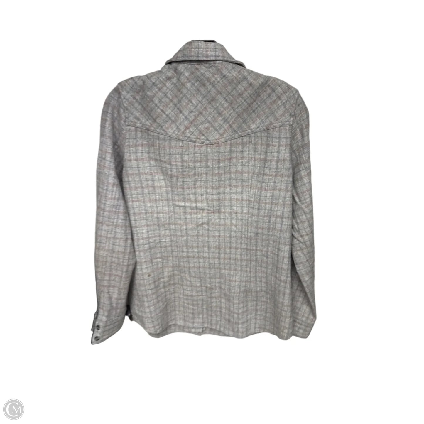 Top Long Sleeve By Pendleton In Grey, Size: M