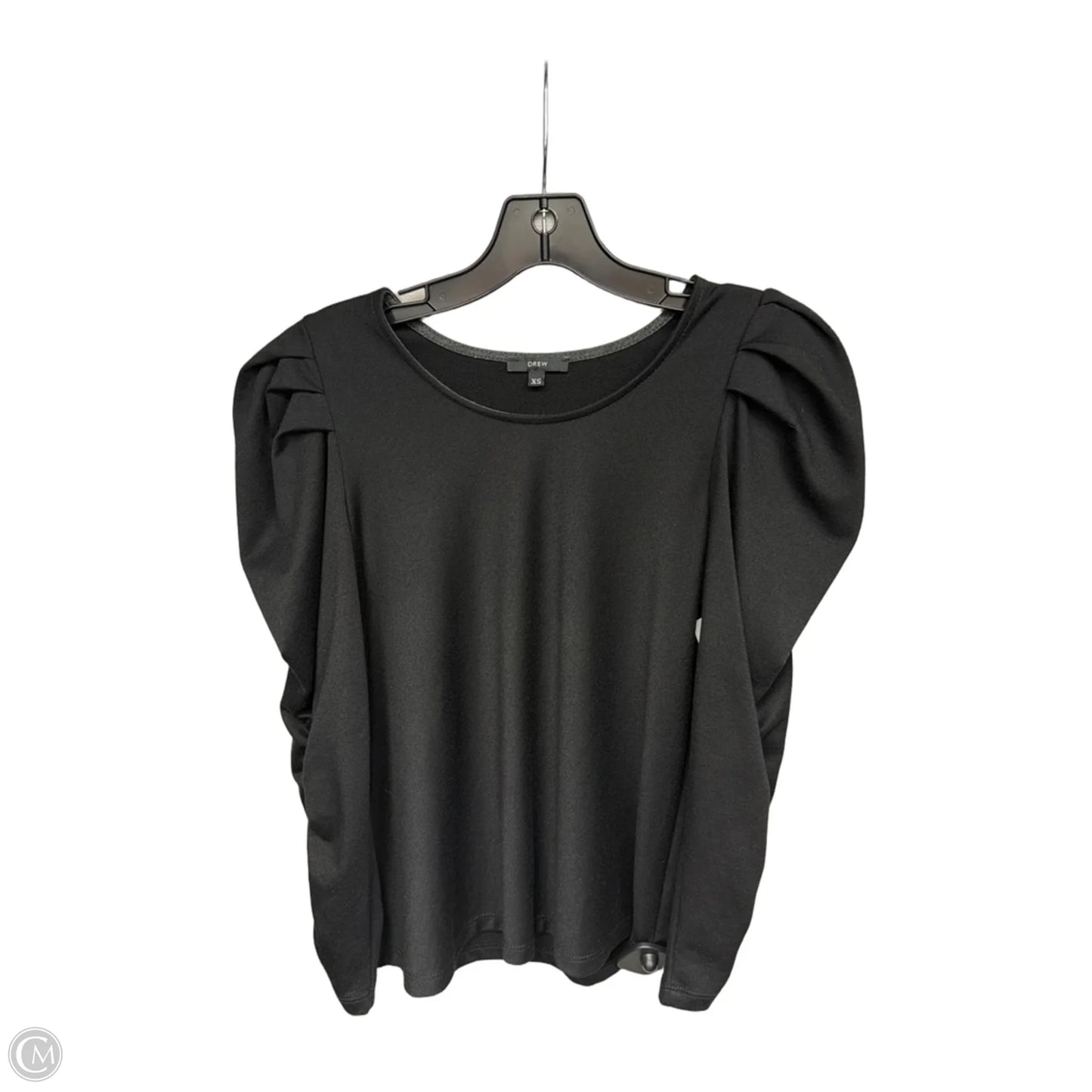 Top Long Sleeve By Drew In Black, Size: Xs