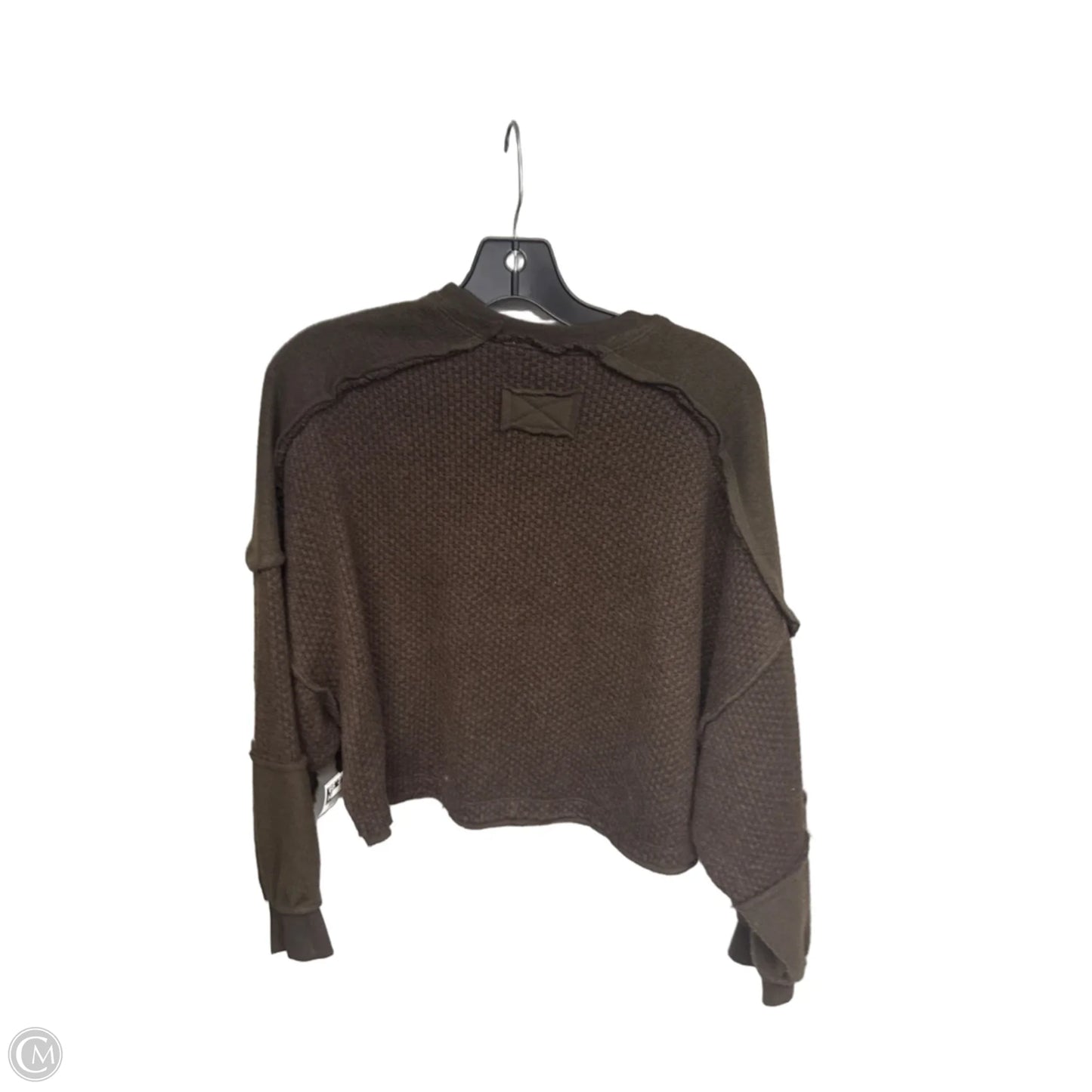 Top Long Sleeve By Out From Under In Brown, Size: S