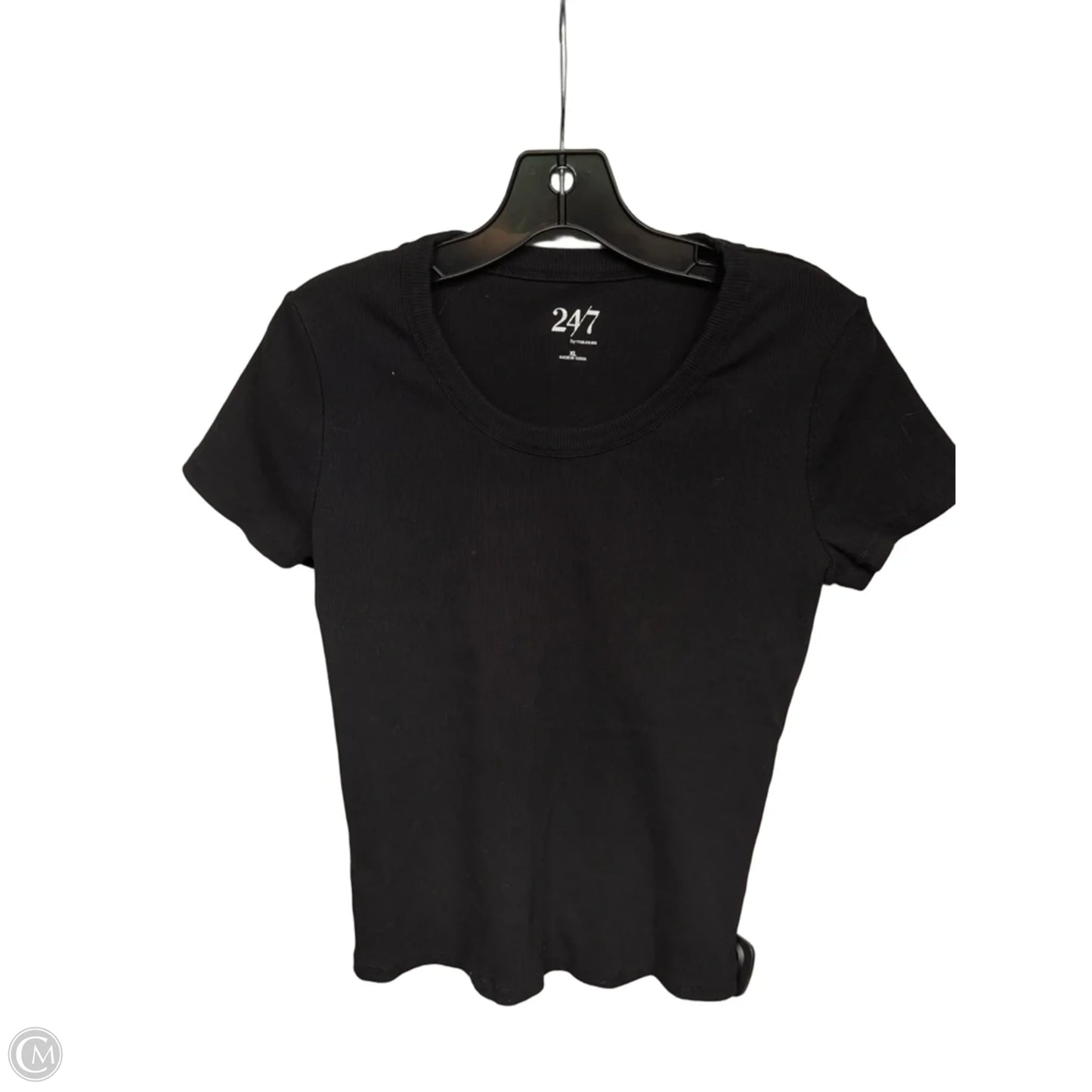 Top Short Sleeve By Maurices In Black, Size: Xl