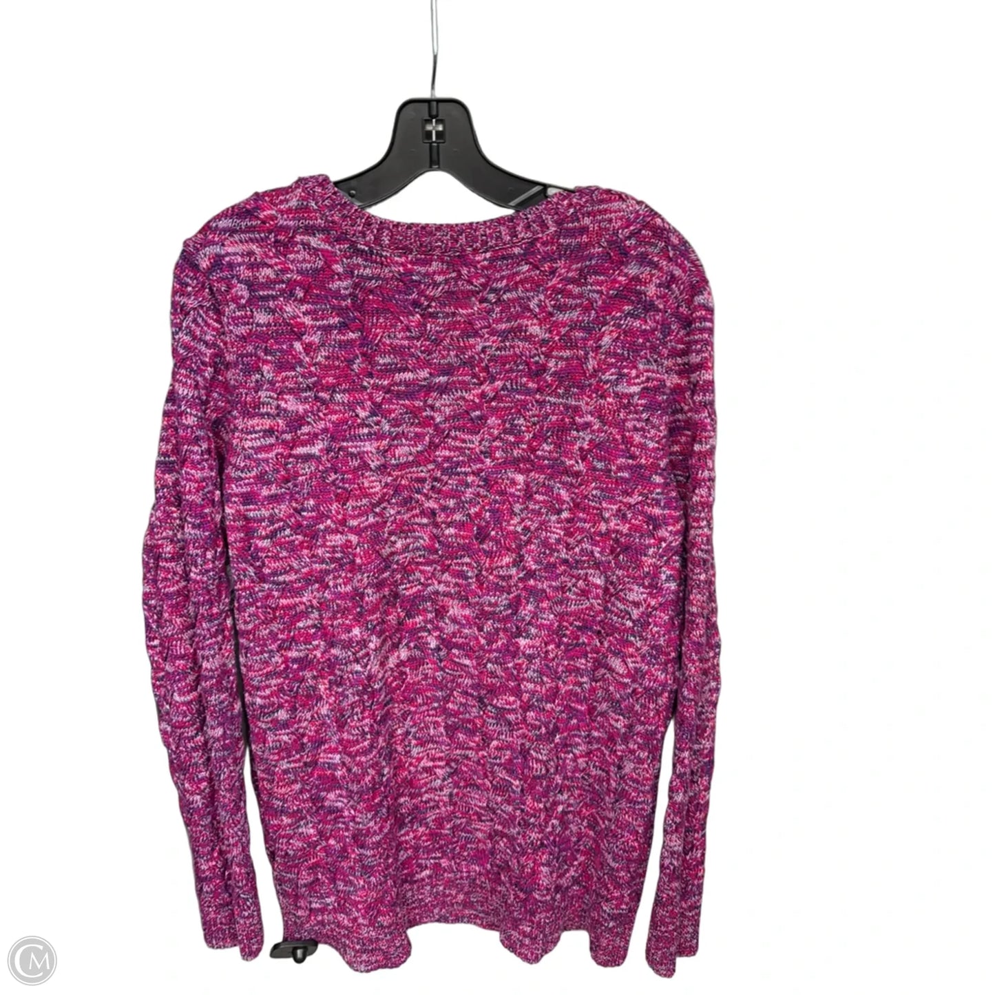 Sweater By Lands End In Pink, Size: L