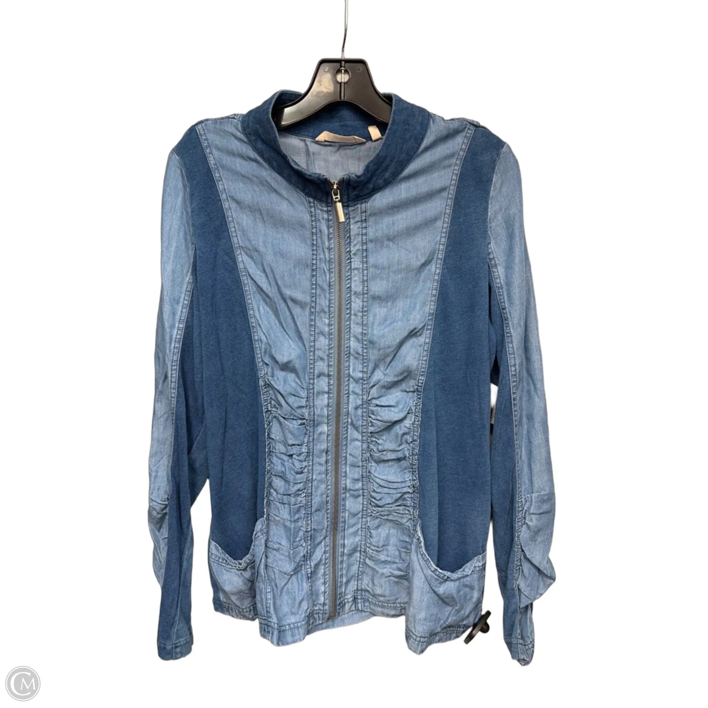 Top Long Sleeve By Soft Surroundings In Blue Denim, Size: L
