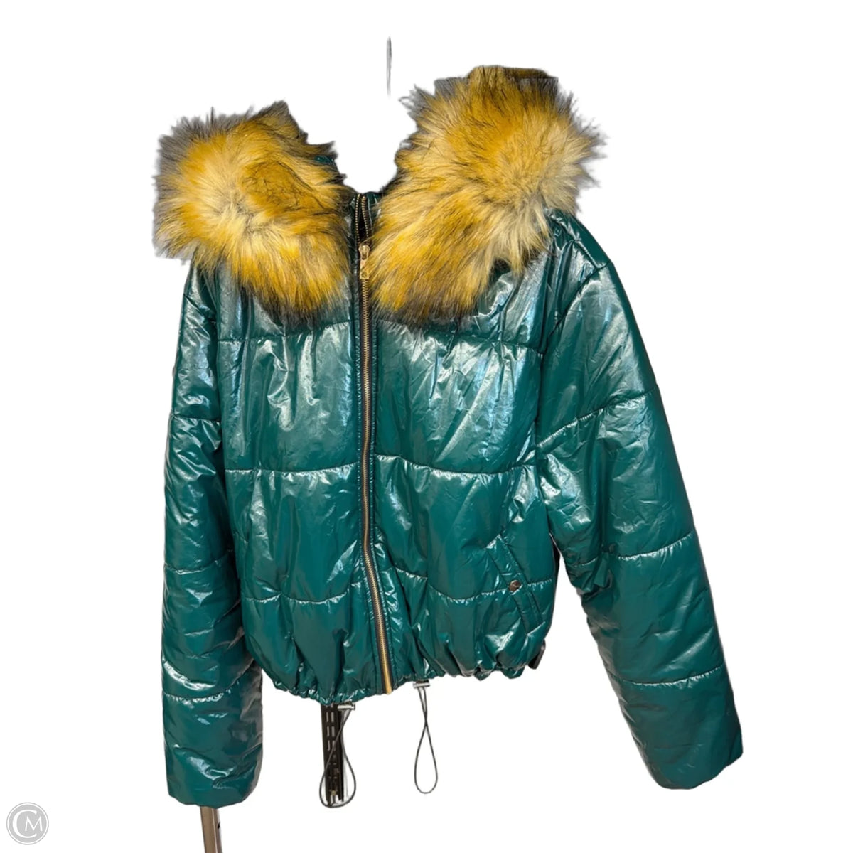 Jacket Puffer & Quilted By Clothes Mentor In Green, Size: Xxl