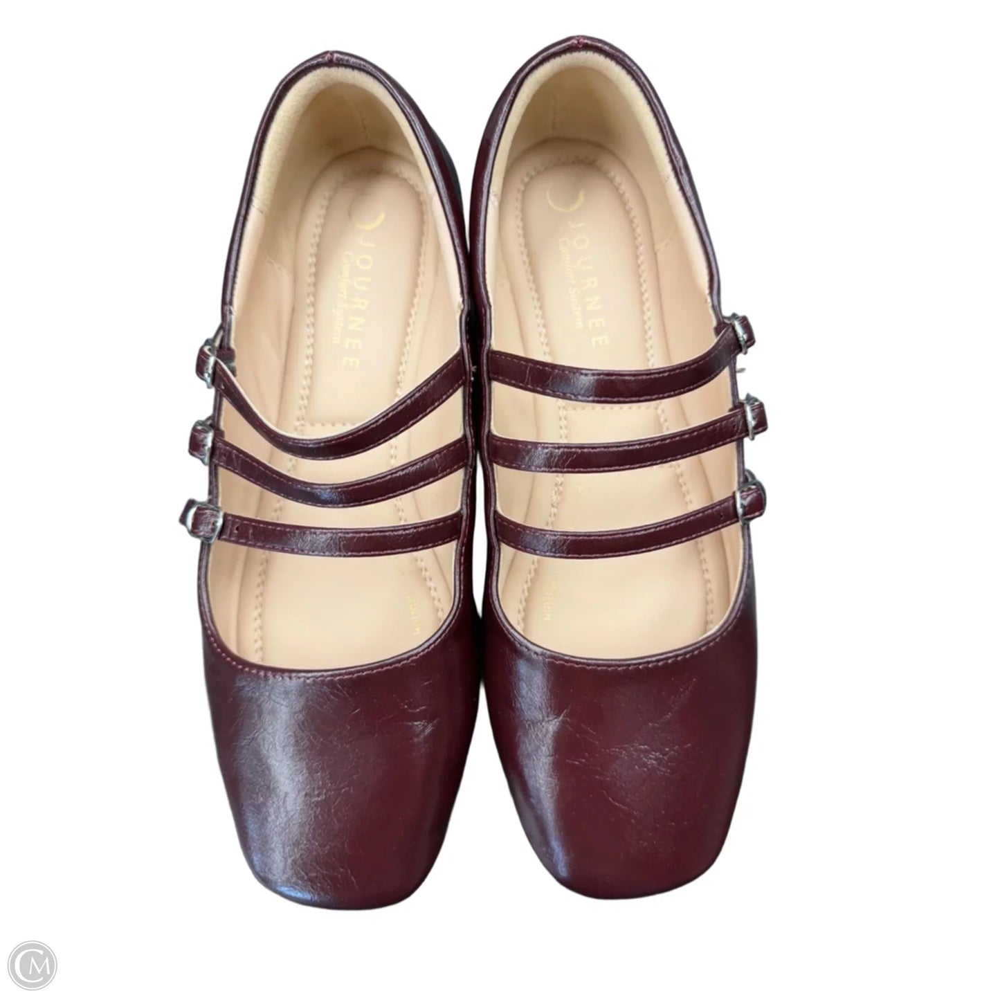Shoes Flats By Journee In Maroon, Size: 8.5