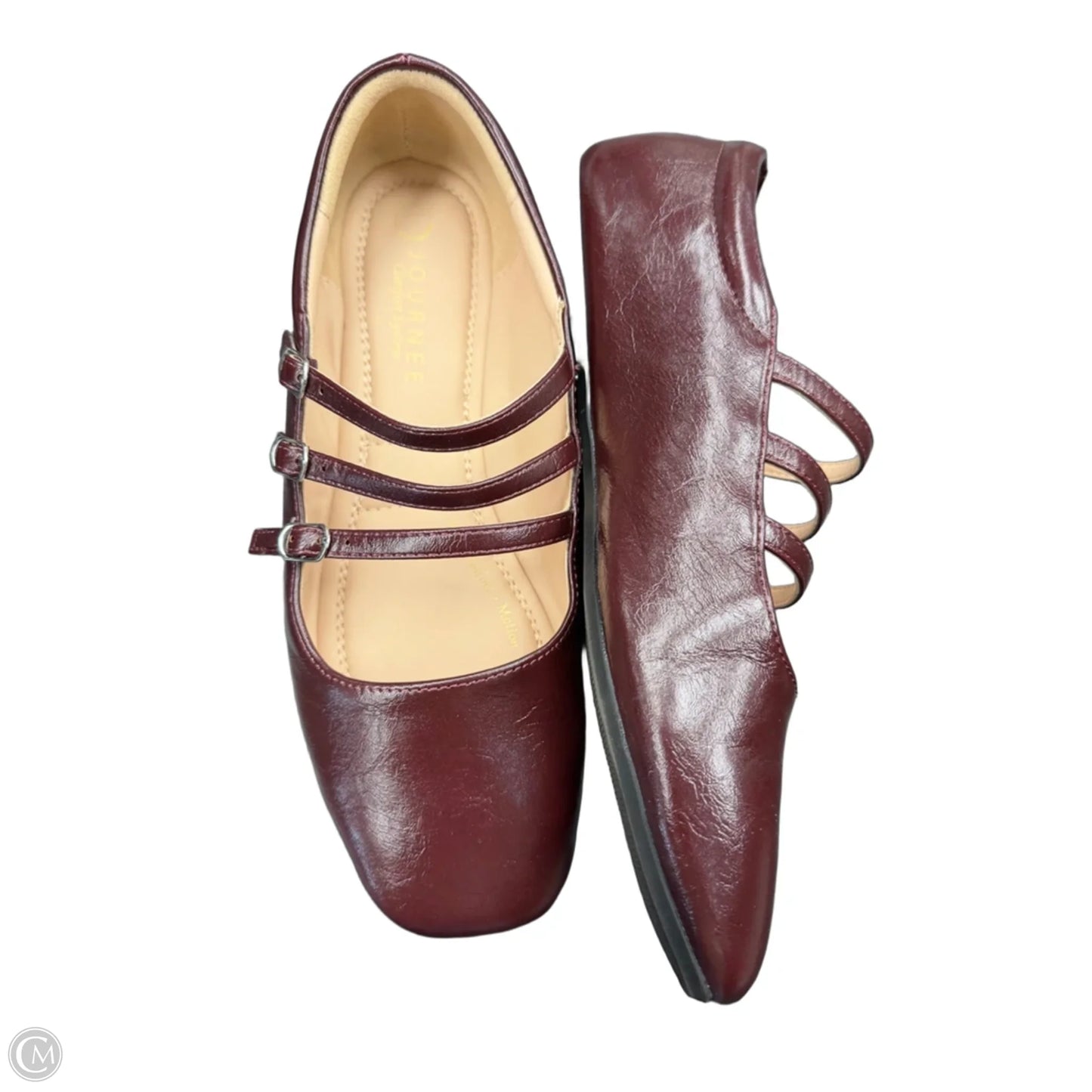 Shoes Flats By Journee In Maroon, Size: 8.5