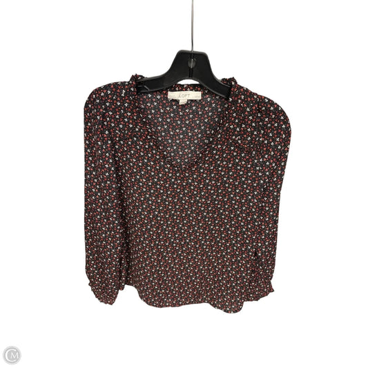 Top Long Sleeve By Loft In Black, Size: Sp