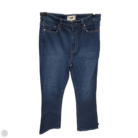 Jeans Boot Cut By Paige In Blue Denim, Size: 8