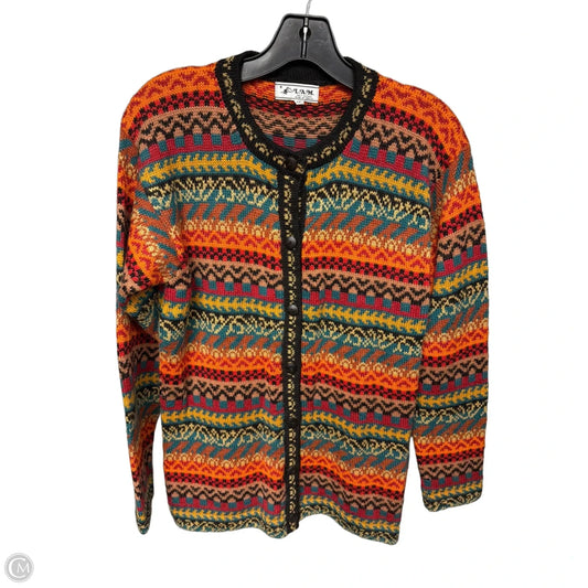 Sweater Cardigan By Cmb In Multi-colored, Size: M