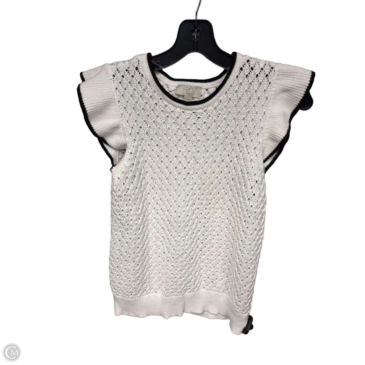 Top Sleeveless By Loft In White, Size: Mp