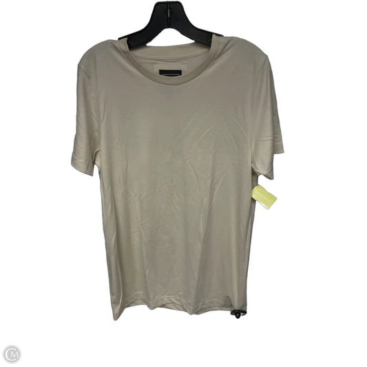 Top Short Sleeve Basic By Clothes Mentor In Tan, Size: M