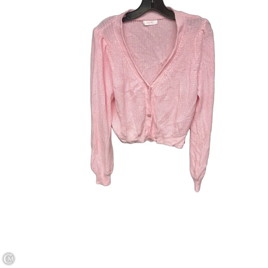 Cardigan By Clothes Mentor In Pink, Size: S