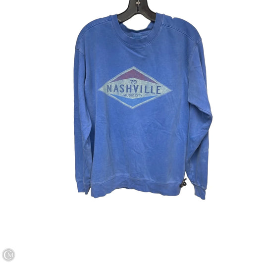 Sweatshirt Crewneck By Blue 84 In Blue, Size: S