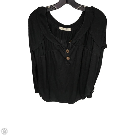 Top Long Sleeve By Free People In Black, Size: S