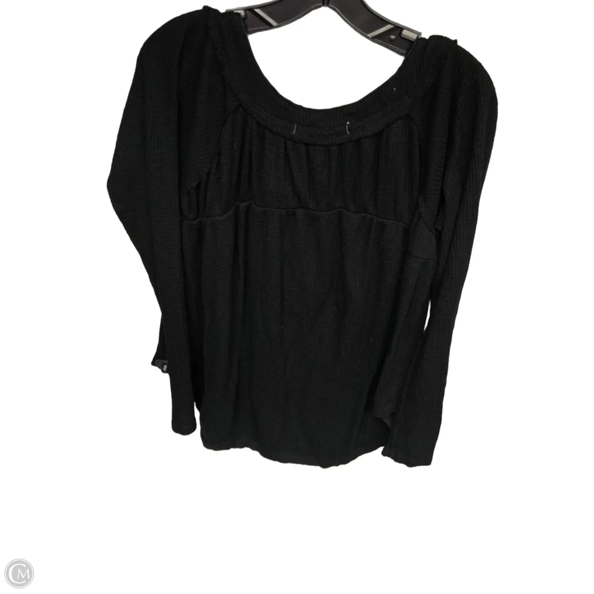 Top Long Sleeve By Free People In Black, Size: S