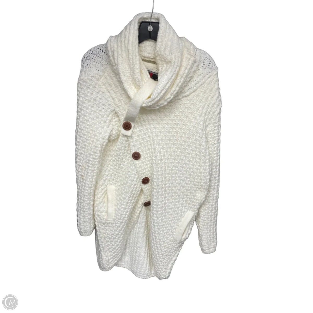 Sweater By Clothes Mentor In Cream, Size: M