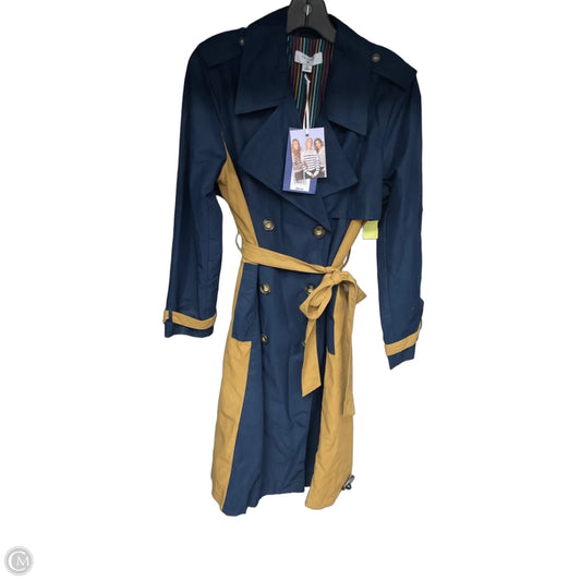 Coat Trench Coat By Target-designer In Navy, Size: M