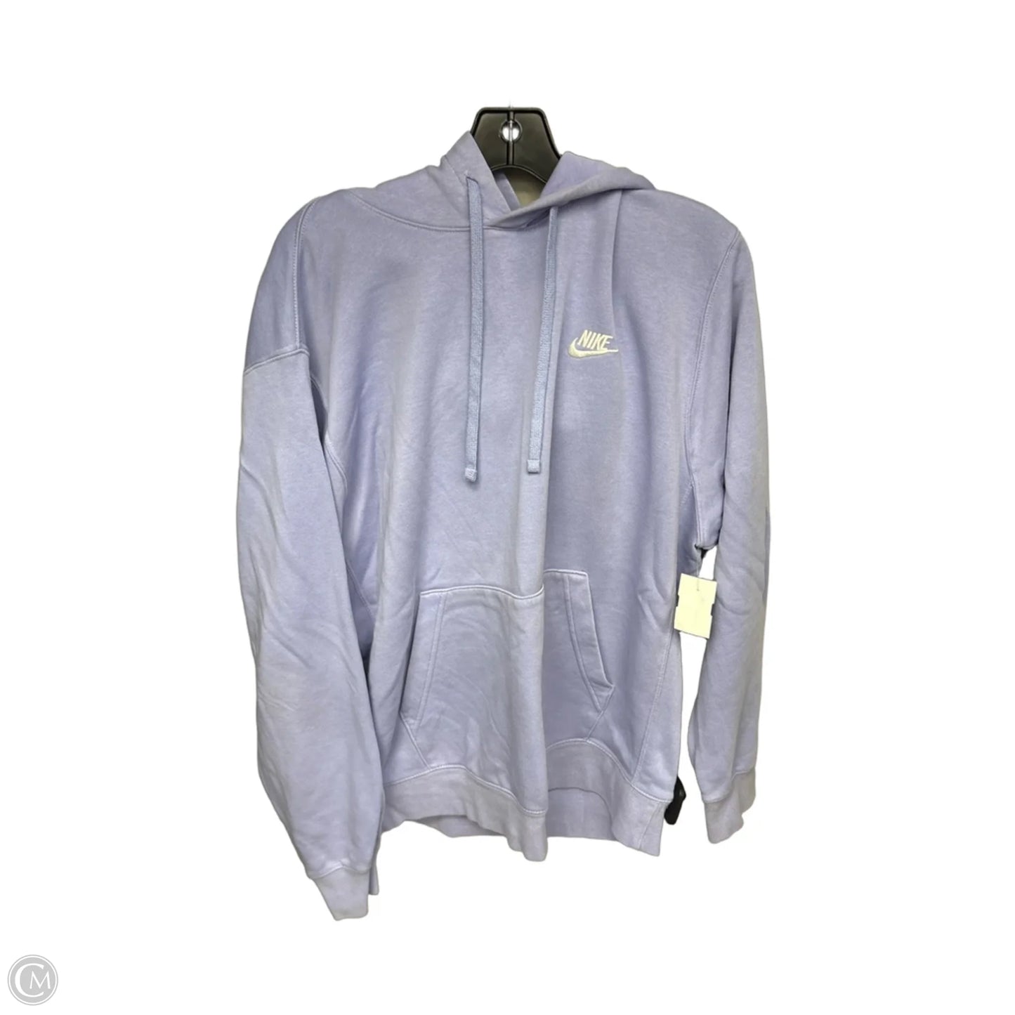 Sweatshirt Hoodie By Nike Apparel In Purple, Size: L