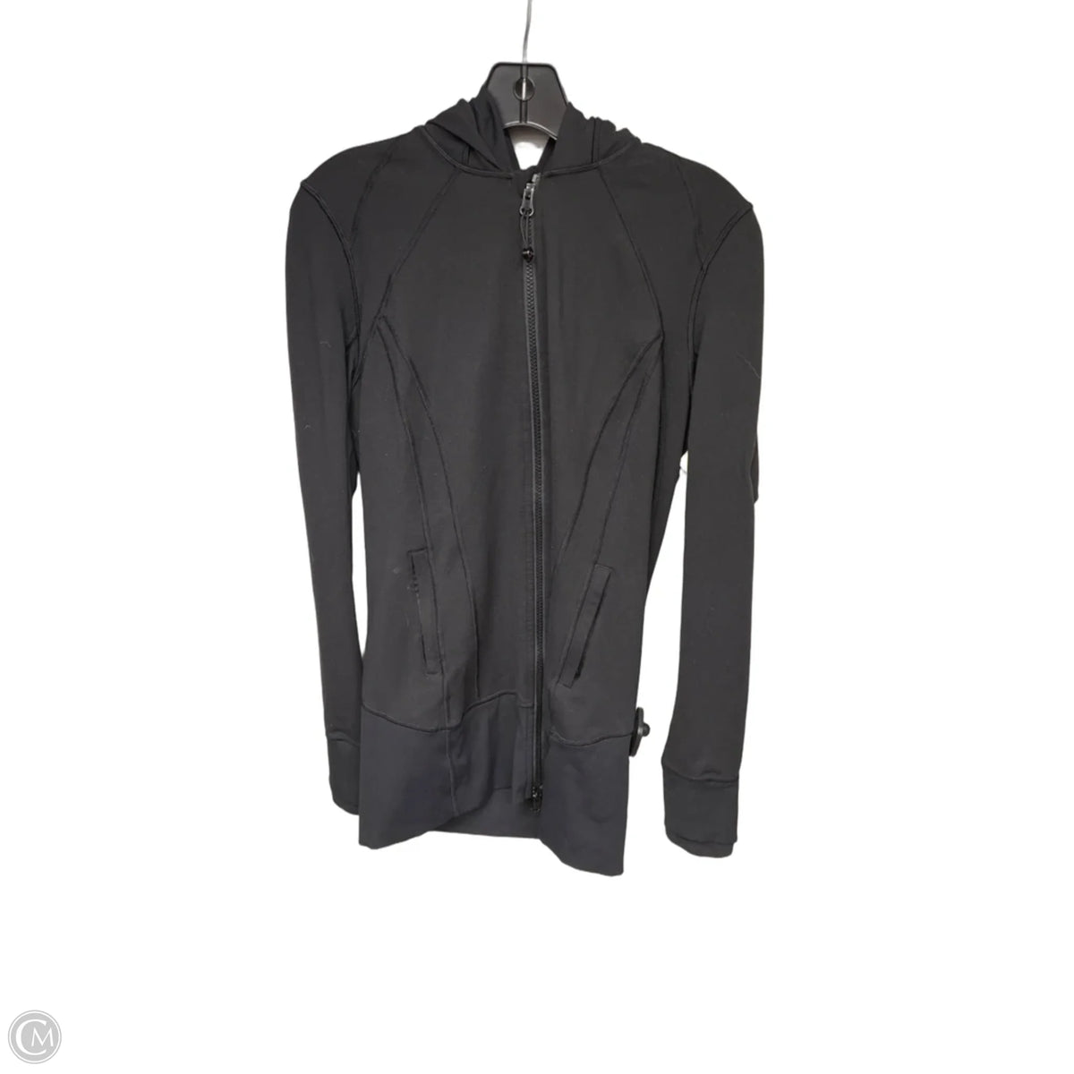 Athletic Jacket By Lululemon In Black, Size: 10
