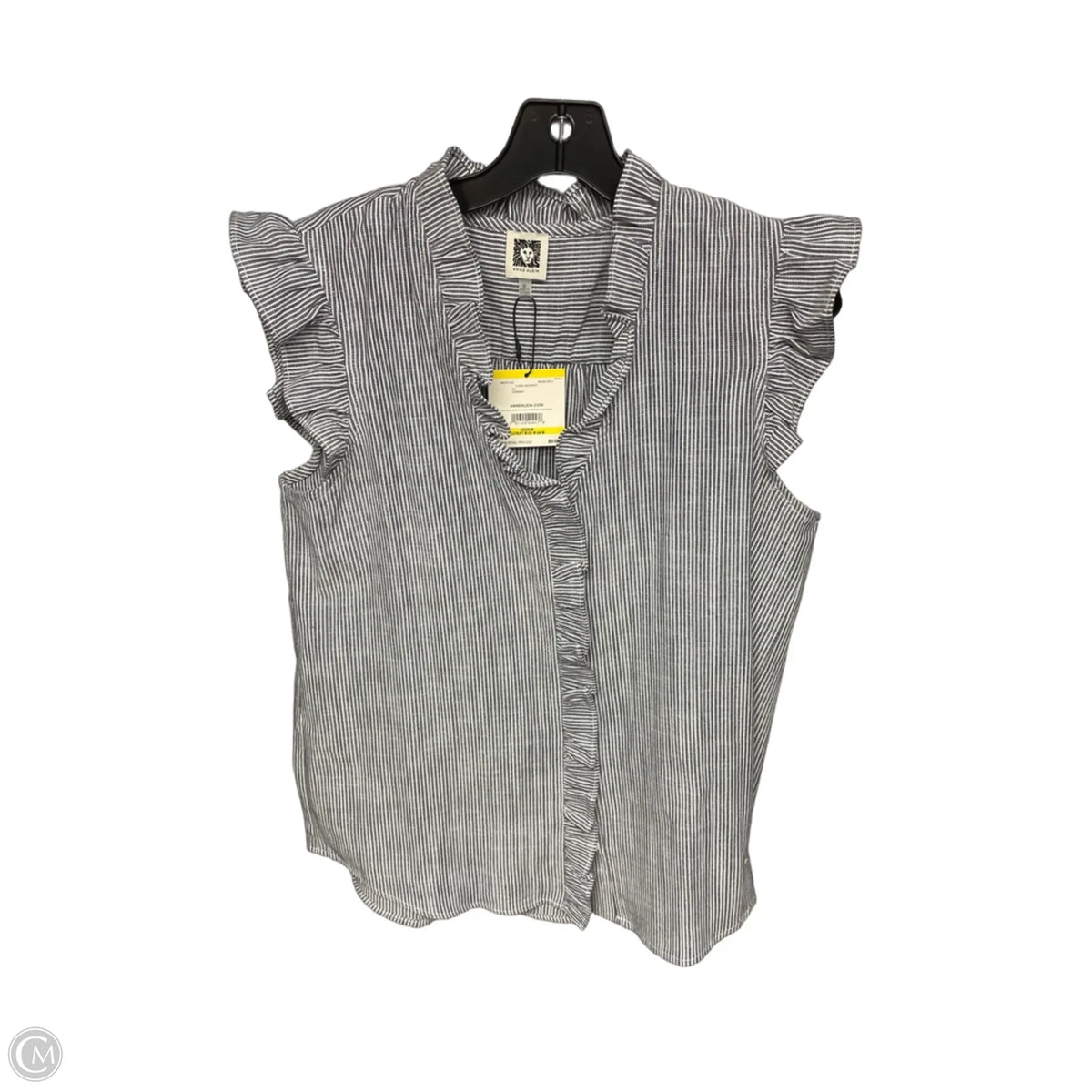 Top Sleeveless By Anne Klein In Striped Pattern, Size: M