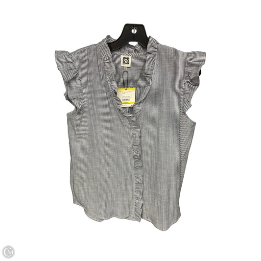 Top Sleeveless By Anne Klein In Striped Pattern, Size: M