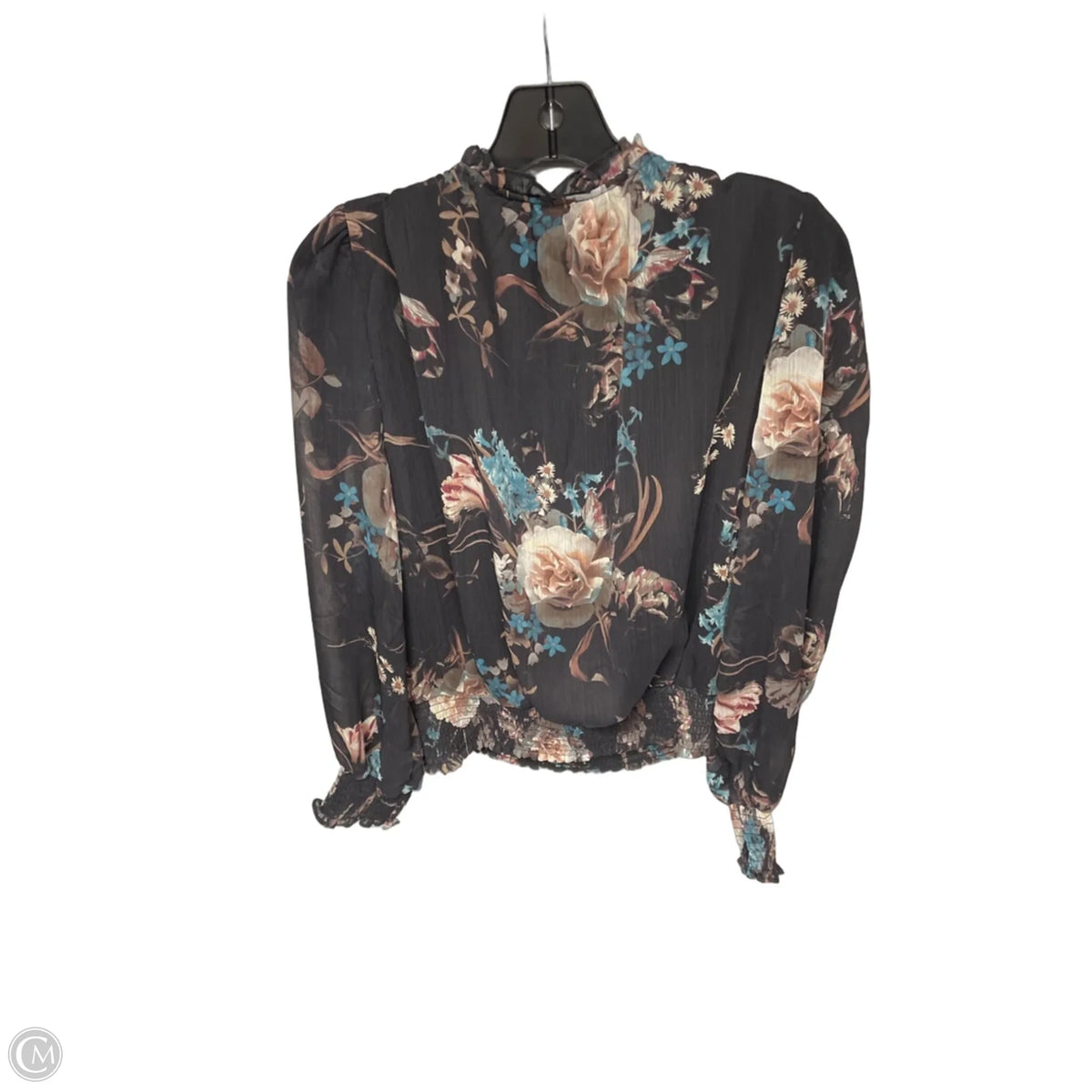 Blouse Long Sleeve By Tamara H In Black, Size: L