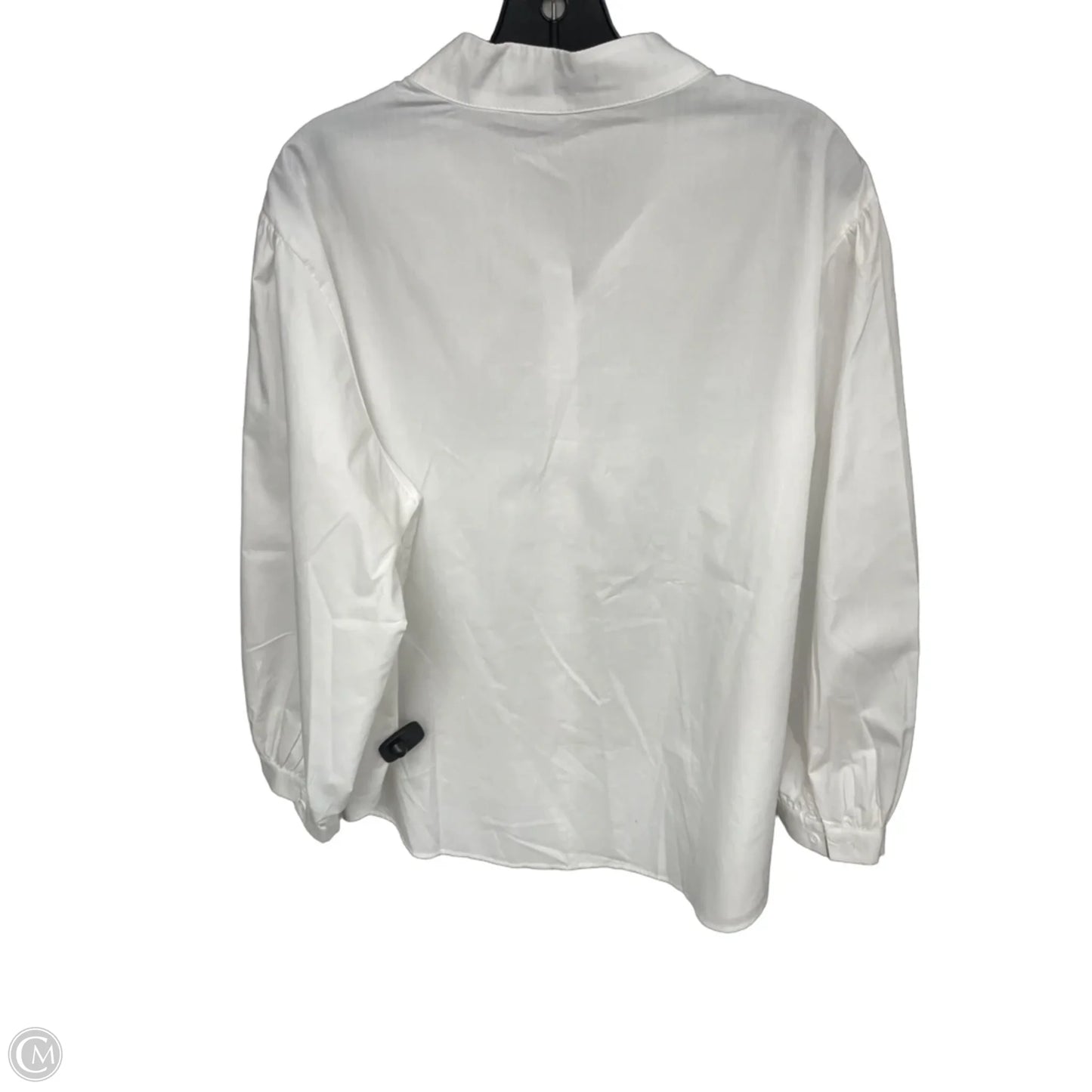Blouse 3/4 Sleeve By Cmc In White, Size: 4x