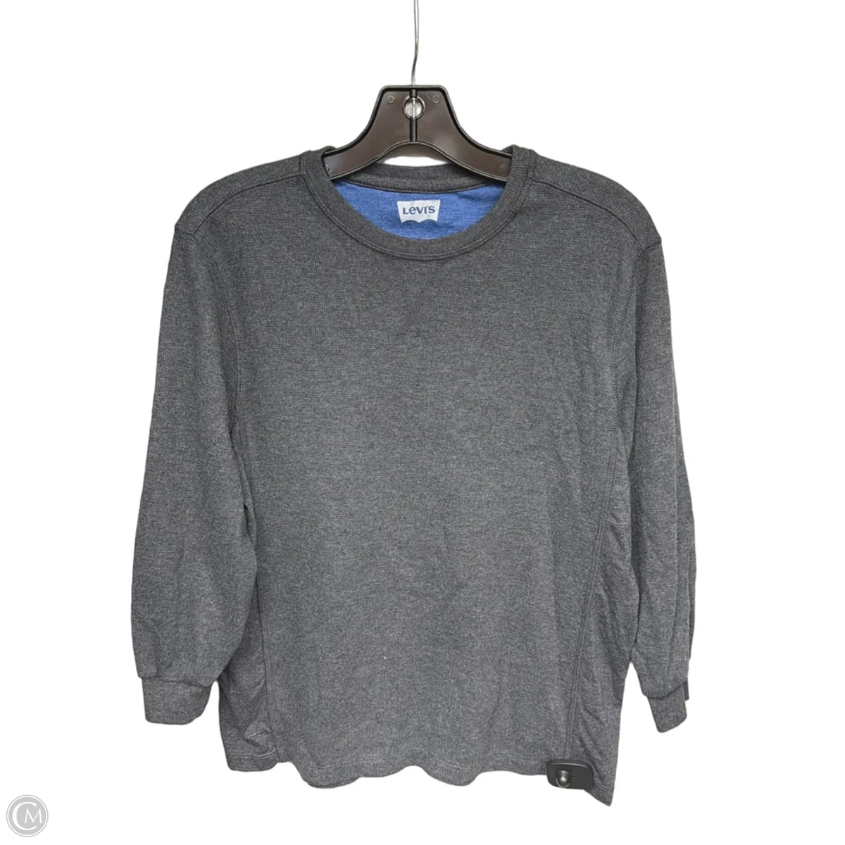 Top 3/4 Sleeve By Levis In Grey, Size: S
