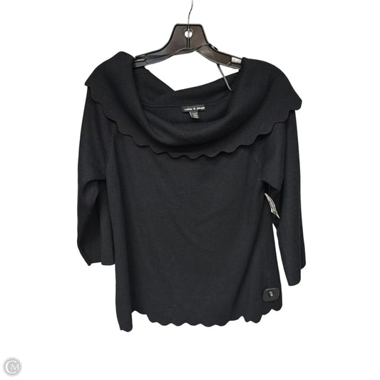 Sweater By Cable And Gauge In Black, Size: Xl