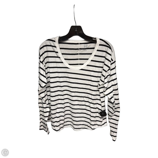 Top Long Sleeve By Gap In Striped Pattern, Size: S