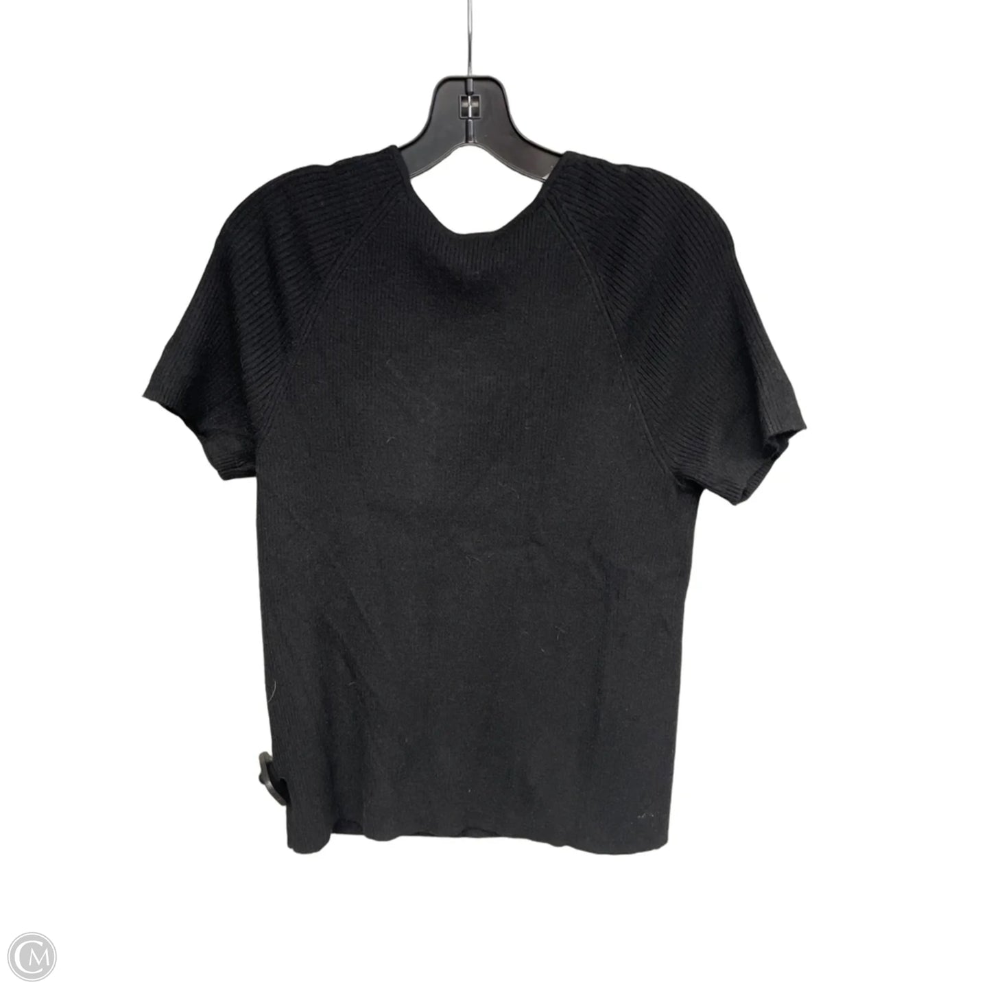 Top Short Sleeve By Halogen In Black, Size: Xl