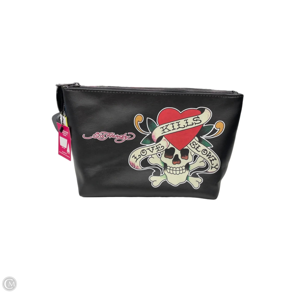 Makeup Bag By Ed Hardy, Size: Large