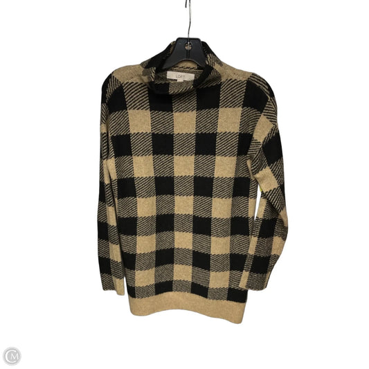 Sweater By Loft In Black & Tan, Size: Xs