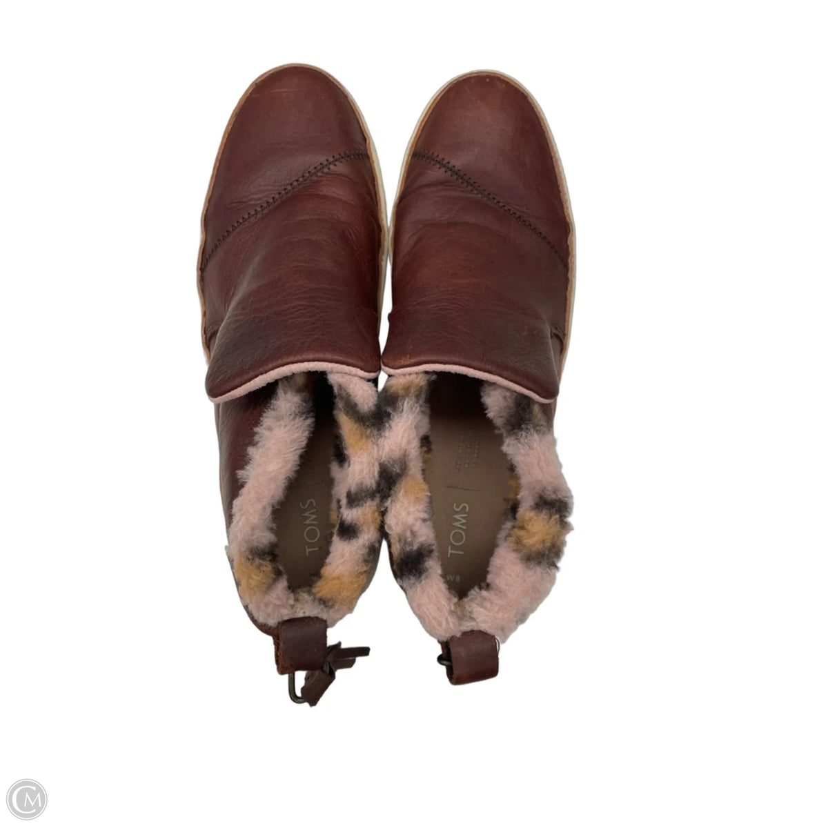 Boots Leather By Toms In Brown, Size: 8
